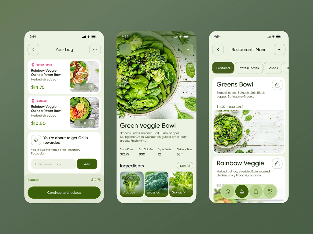 Diners browsing full restaurant menu from the comfort of their homes